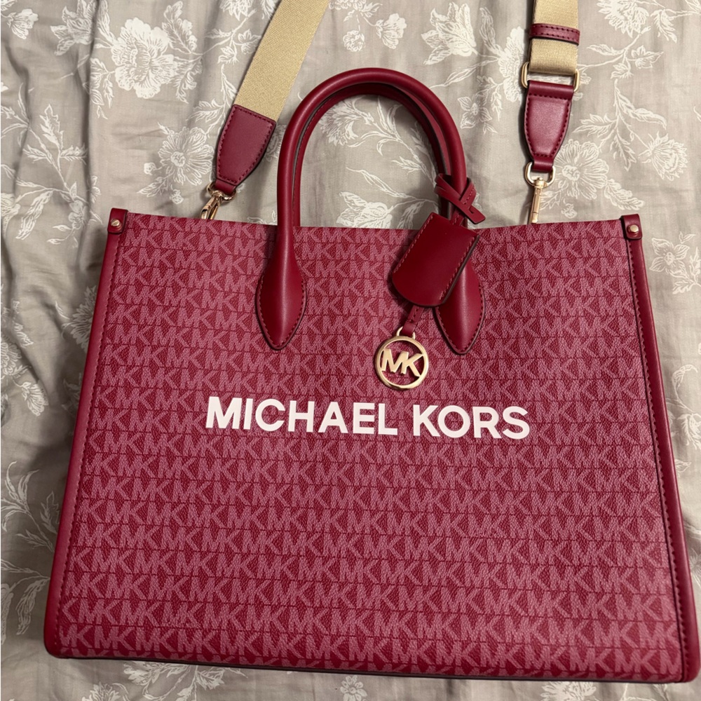 Michael Kors Mirella Tote - Cherry